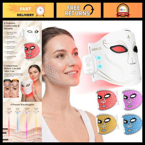 Led red light therapy - red, mask