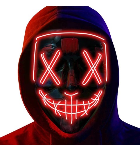 Halloween mask led cosplay - halloween,