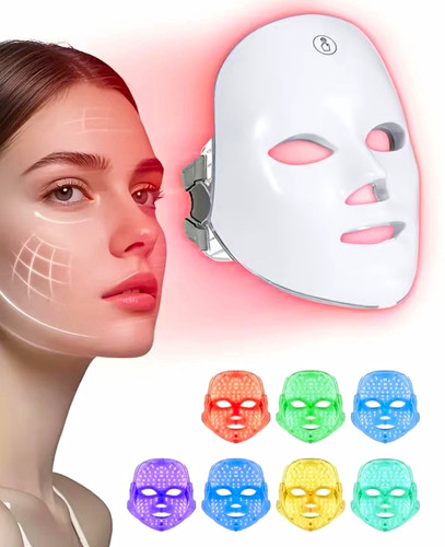 White led light therapy mask - light,