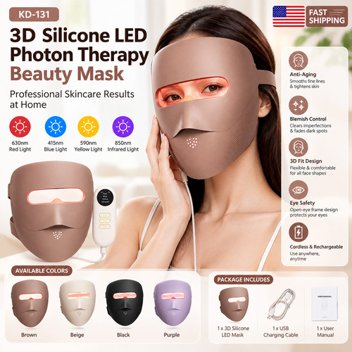 Led photon therapy face - 3d,