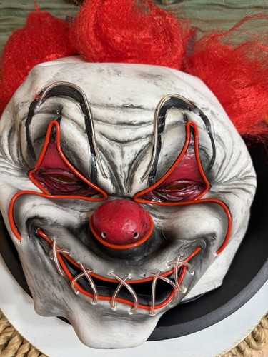 Led light scary clown - scary,
