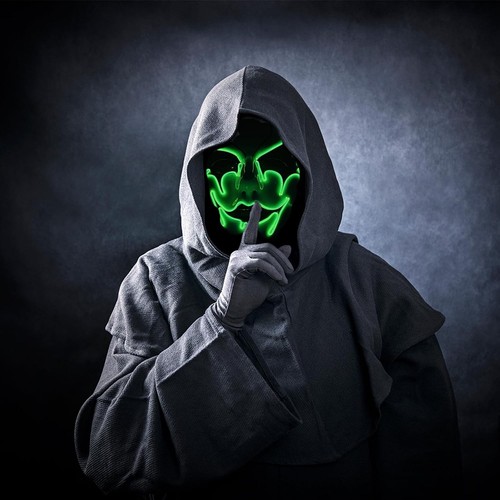 Halloween purge mask led - halloween, light
