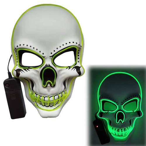 Glowing mask scary ghost face - mask,