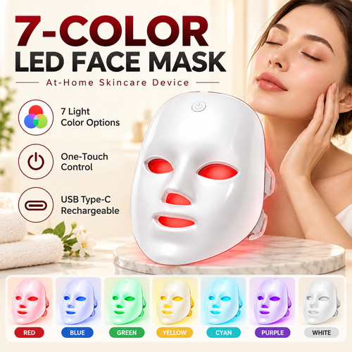Color led light therapy face - led,