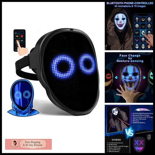 Gootus led halloween mask with - led,