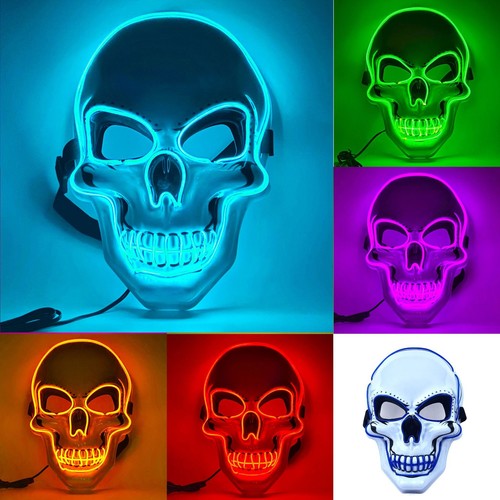 White skull mask - white,