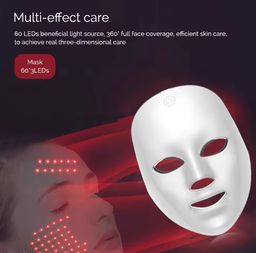 Rechargeable facial led mask - ,