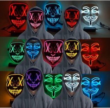 3 Modes LED Mask Neon Stitches