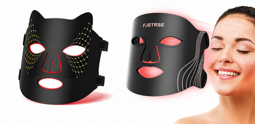 Red light therapy mask color - red, 7-color