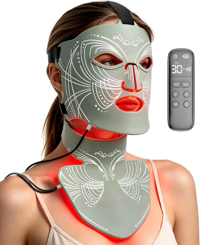 Led face neck mask - neck, light