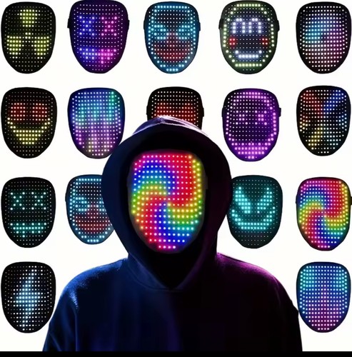 Led mask with - mask, sensing