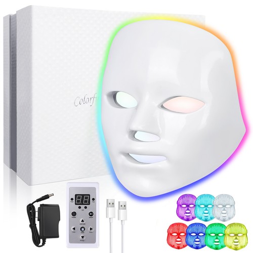 Led light photon face - light,