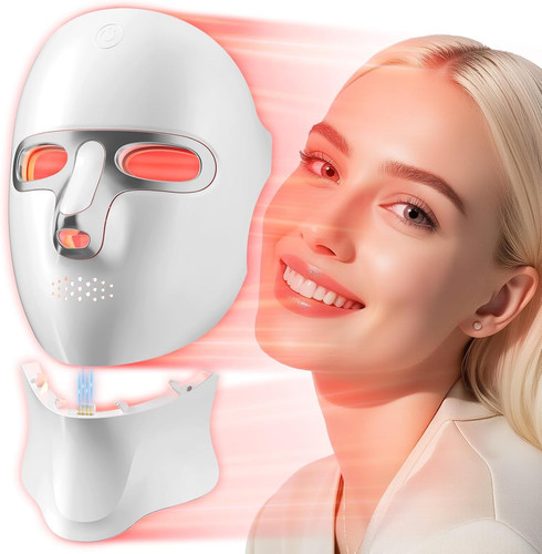 Red light therapy mask for - red,