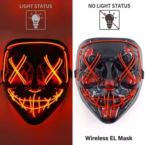 Wireless neon led purge - neon, mask